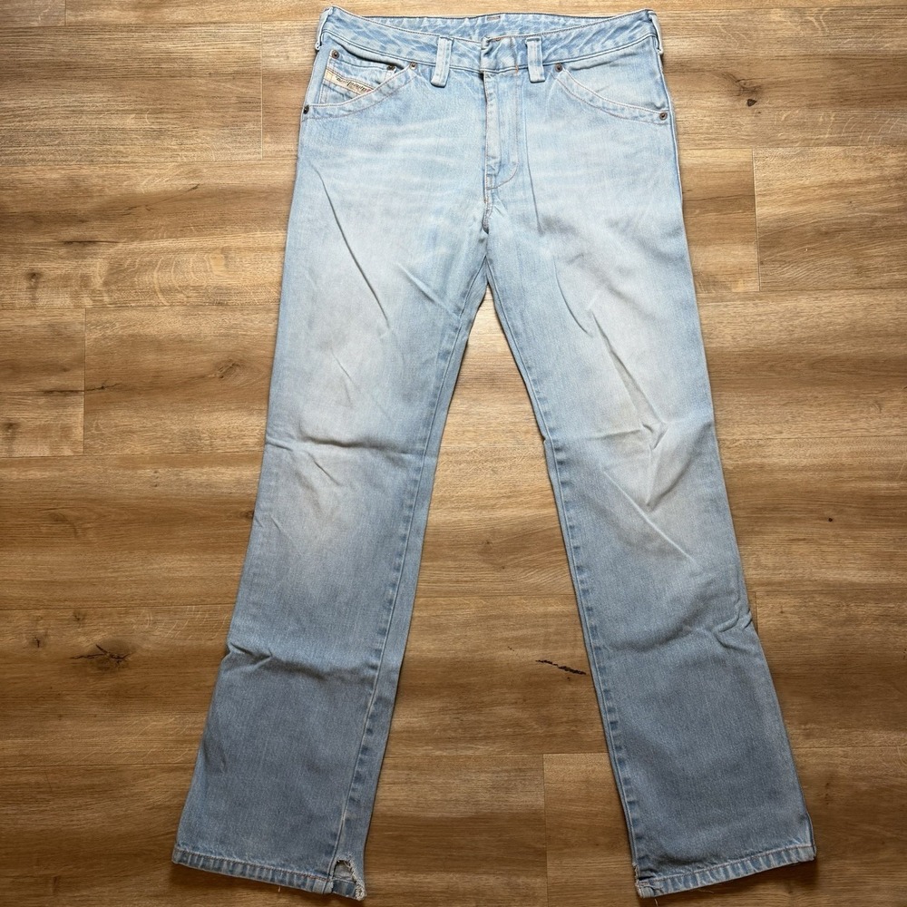 Vintage Diesel Roody Jeans Men 32x34 Blue Bootcut Light Wash Denim Made in Italy